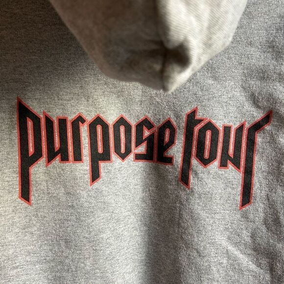 Justin Bieber Purpose 2015 Album 2016 Tour Hoodie Sweatshirt Size S - Picture 9 of 15
